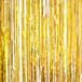 Funny Fashion Deurgordijn - metallic goud - 200 x 100 cm - folie - deurversiering gordijn - versiering - tinsel