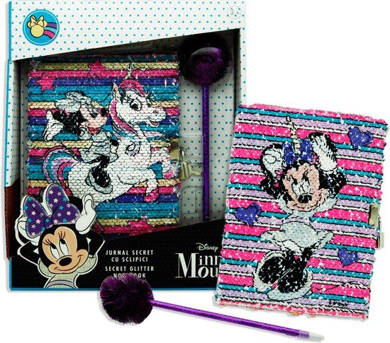 Disney Minnie Mouse Geheime Glitter Dagboek met Pen
