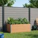 Maison Exclusive - Jardinière haute, marron, 150 x 100 x 54 cm, en WPC et aluminium