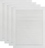 vidaXL - Louvredeuren - 4 stuks - 61,5x39,4 cm - Grenenhout - Wit