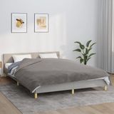 vidaXL Verzwaringsdeken met hoes 200x230 cm 13 kg stof grijs