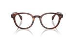 Moncler Lunettes de vue Havane rondes 50mm unisexe