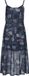 Jawbreaker Flower Print Cami Mesh Midi Dress Dames Midi-jurk - blauw - M