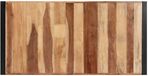 vidaXL Eettafel 140x70x75 cm Massief Hout Bruin Industrieel