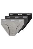 BOSS HUGO BOSS Power briefs (3-pack) - Heren Slips - Grijs