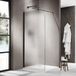 FortiFura Galeria Inloopdouche - 110x200cm - Mat Glas - Mat Zwart