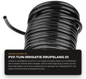 Dailygoods Tuyau d'arrosage 20 mètre PVC-plastique Noir