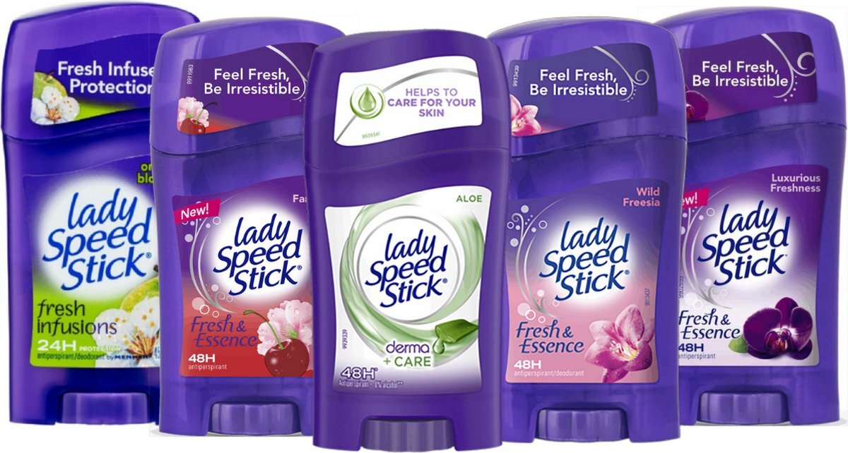 Lady Speed Stick - Max Freshness Deodorant - 48H Maximale Bescherming tegen Zweet - Deodorant Vrouw Cadeau - 5 x 45g Stick