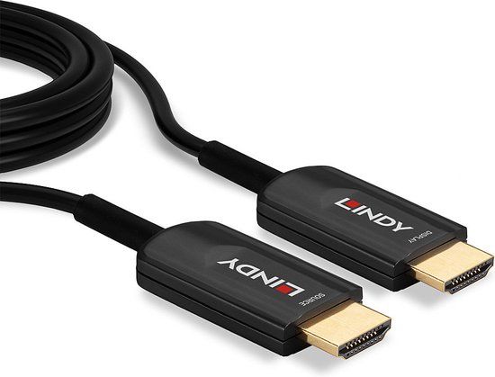 Lindy 20 m HDMI kabel - Zwart
