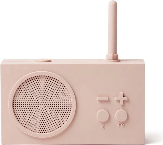 Lexon Tykho 3 - Doucheradio - Roze - Bluetooth