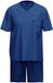 Ammann Pyjama kort ' Jeans Ringel ' blauw / donkerblauw / zwart