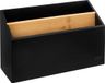 5Five lectuurbak/tijdschriftcassette zwart - 25 x 9 x 16 cm - hout
