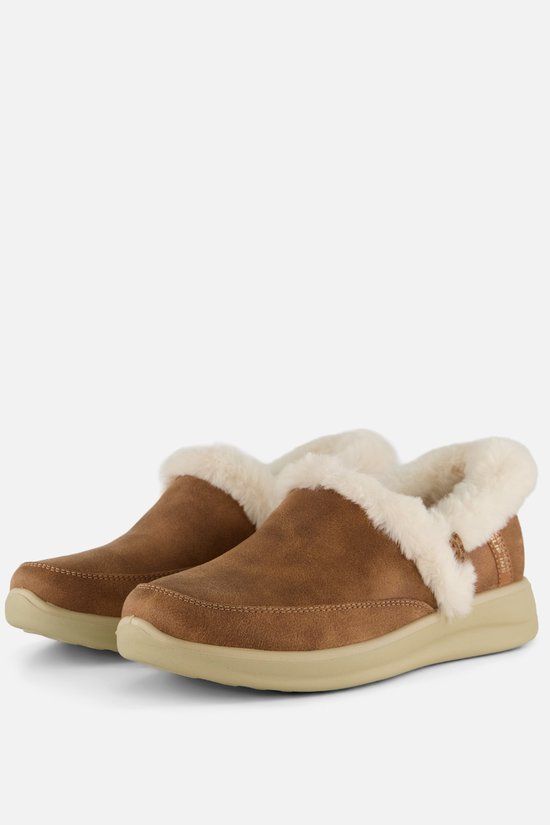 Skechers Cozy Escape Dames Sloffen - Bruin - Maat 40