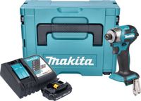 Makita DTD 173 RY1J accu-slagmoersleutel 18 V 180 Nm 1/4" borstelloos + 1x oplaadbare accu 1,5 Ah + lader + Makpac