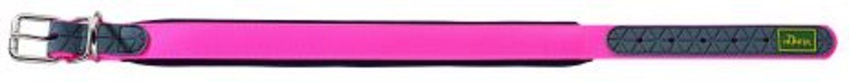Hunter Convenience Comfort Halsband Hond Neon Roze 22-30 cm x 20 mm