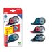 MP 3 stuks muiscorrectierollen, 12 m x 5 mm, nauwkeurige correctietape, direct afwisbaar, voor kantoor, thuis of school, compact