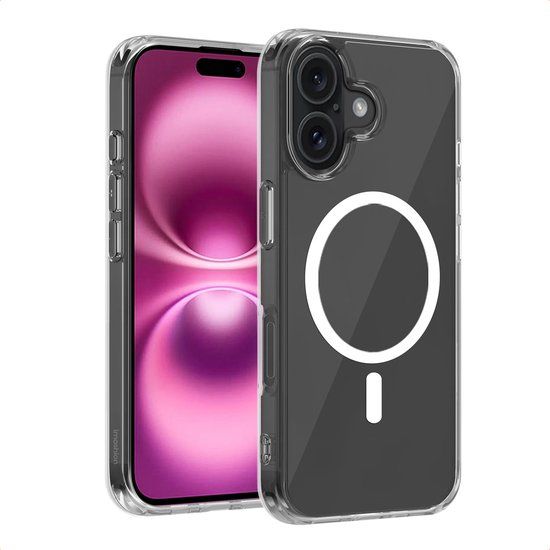 imoshion Hoesje - Geschikt voor Apple iPhone 16 Plus - Protective Backcover geschikt voor MagSafe - Transparant