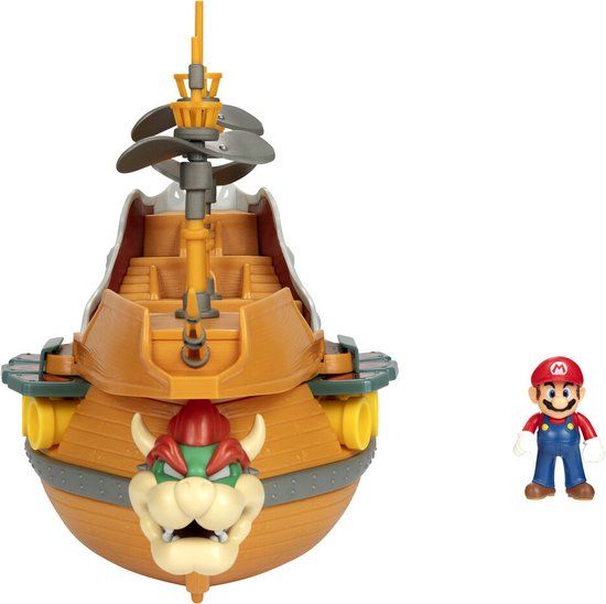 Super Mario Deluxe Aeronave Bowser Playset - Jakks Pacific
