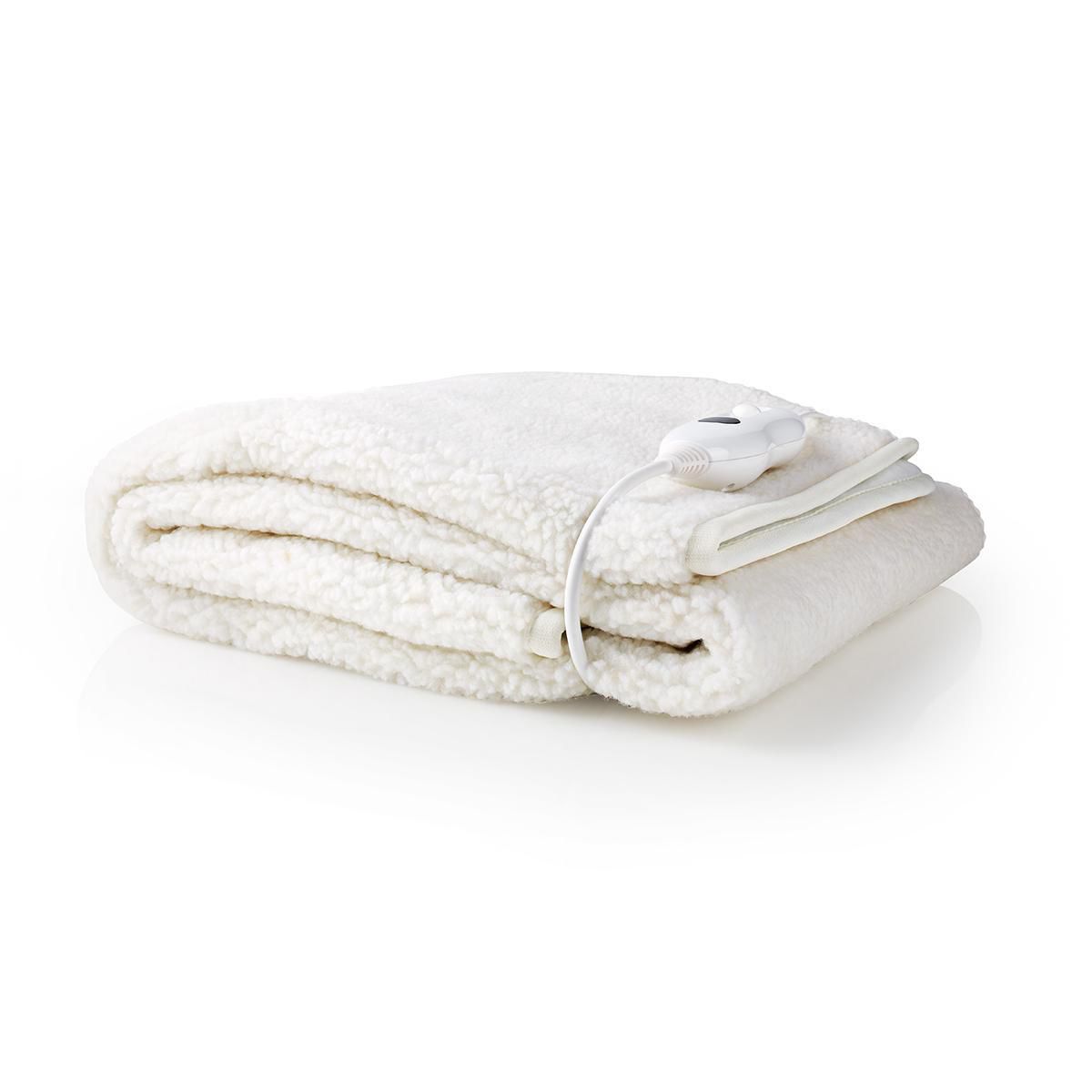 Nedis Elektrische onderdeken - 1 persoons - 150 x 80 cm - 3 warmtestanden - wit