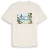Tom Tailor T-shirt met fotoprint Gardenia White Maat XL