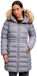 Superdry Fuji Jas Met Capuchon En Imitatiebont Dames Gewatteerde Jas XXS Grijs