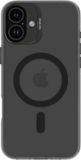 DECODED iPhone 16 Plus Hoesje - Transparant Mat - Anti-vergeling - Gerecycled Materiaal - MagSafe - Zwart