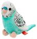 Beppe Zoo Pluizige papegaai, golfparkiet, azuurblauw-wit, 13 cm