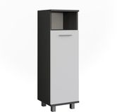Vicco Ilias Midikast – 30.2 x 95 cm met deur Antraciet/wit