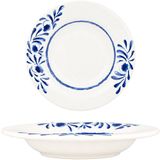 Bonna Pastabord - Lavis Blue - Porselein - 23 cm - set van 2