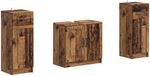 vidaXL - Set van 3 - badmeubel - UTRECHT - Oud - hout - Bewerkt - hout