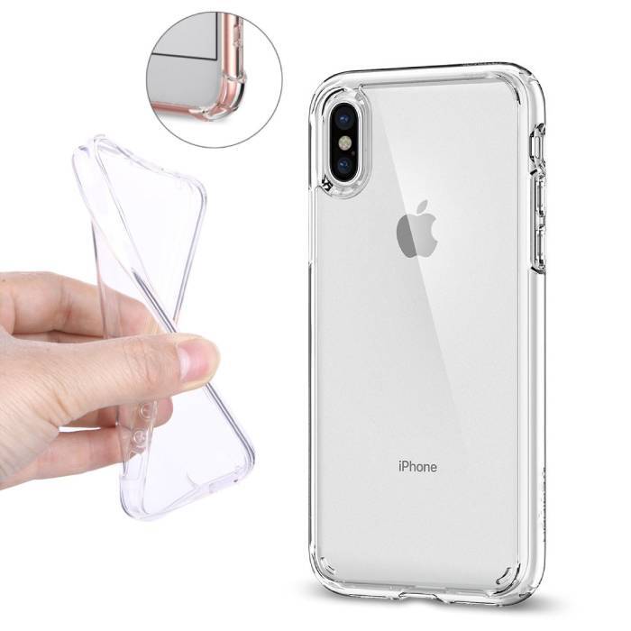 Stuff Certified Transparant Clear Bumper Case Cover Silicone TPU Hoesje Anti-Shock iPhone XS