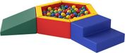 AIYAPLAY - Tapis de jeu souple pour enfants - PU, EPE - 190 x 100 x 25 cm - Rouge, jaune, bleu, vert