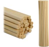 Relaxdays Bamboe Stokken - Set van 500 - 30 cm - Ø 3 mm - Knutselen - Kamerplanten