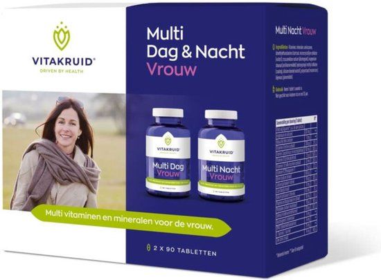 Vitakruid Multi Dag & Nacht Vrouw 180 tabletten