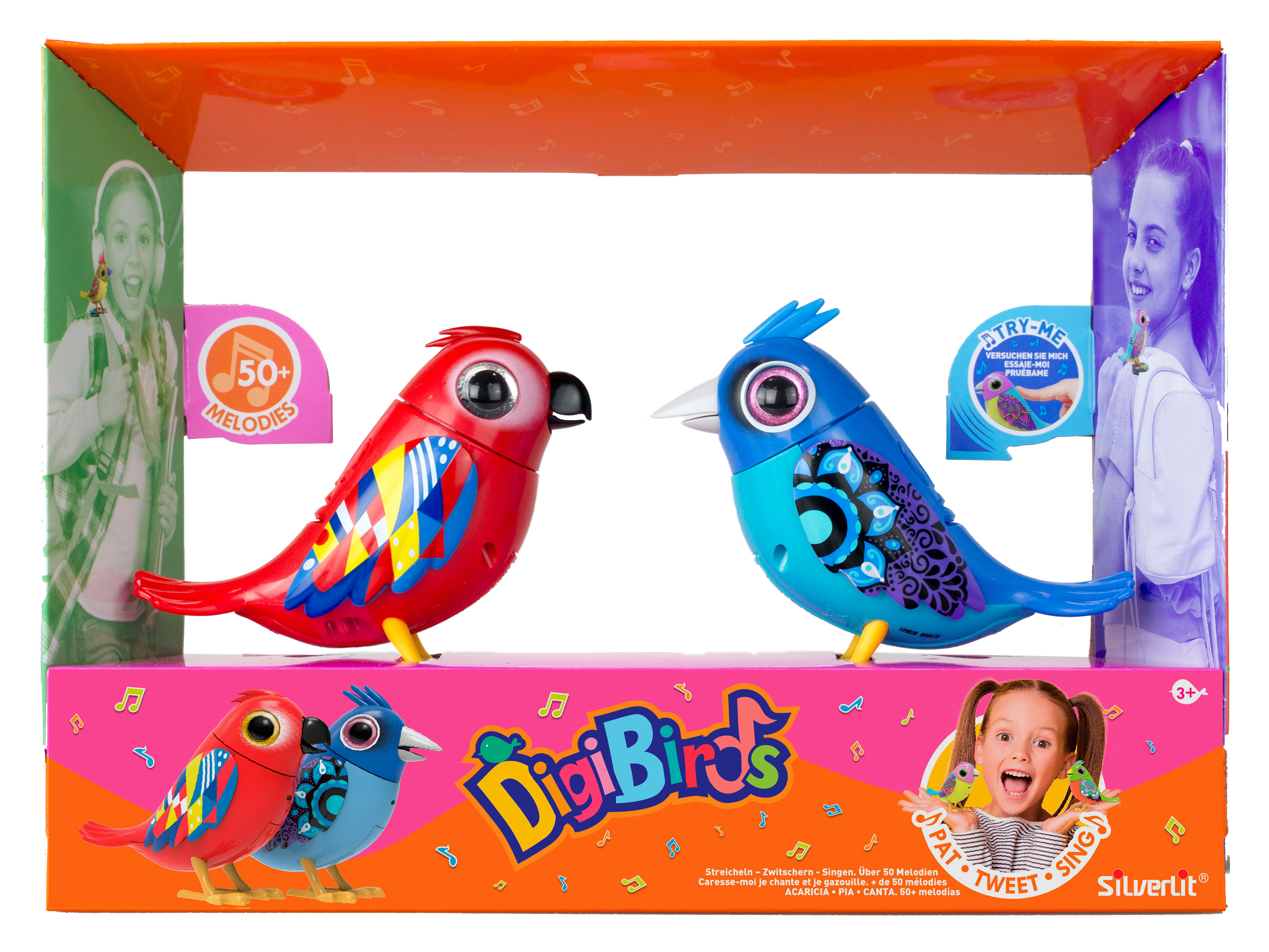 silverlit DigiBirds Duo set Serie 2 - Interactieve vogeltjes