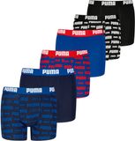 Puma Boxershorts Jongens Kinderondergoed Set van 6 Rood/Blauw 146/152