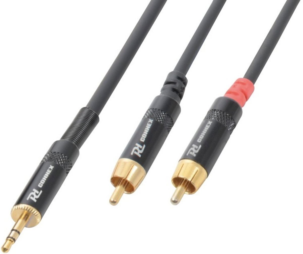 Power Dynamics 3 5mm Jack - Tulp stereo audio kabel - 3 meter