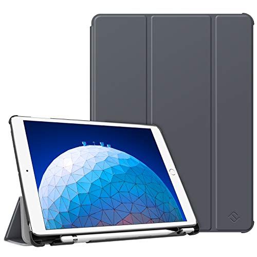 Fintie Hoes voor iPad Air 10.5 2019 / iPad Pro 10.5 2017 - Ultra Slank, Lightweight Smart Stand Case met Pencil Holder, Auto Sleep/Wake Feature voor iPad 10,5-inch (Hemelgrijs)