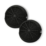 DL SERVICE Actieve koolfilter afzuigkap, compatibel met Elica F00478 type 47, Whirlpool 484000008784, AEG Electrolux 50292969008, diameter 15,5 cm, 2 stuks