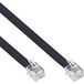 Inline 18842 Telefoonkabels Zwart 2m