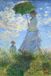 karo-art Canvas Poster - Woman with parasol, 1875 Claude Monet painting - 50x75cm - Modern Style