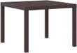 vidaXL Table de jardin marron 100 x 100 x 73 cm polyrotin