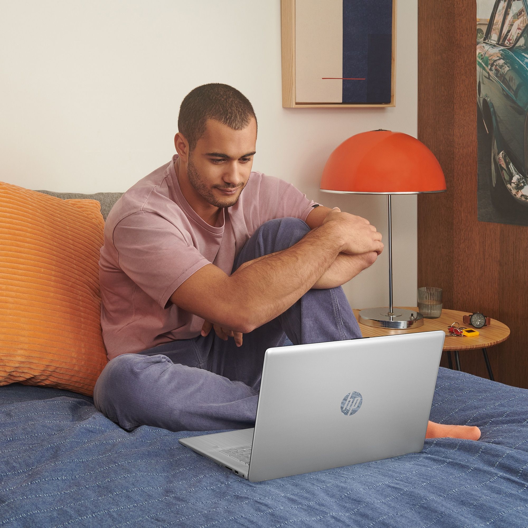 Ordinateur Portable HP 17-cp2050nf - Écran 17,3" HD+ - AMD Ryzen 5 - 16 Go RAM - SSD 512 Go - Pour Travail Et Multimédia - 5
