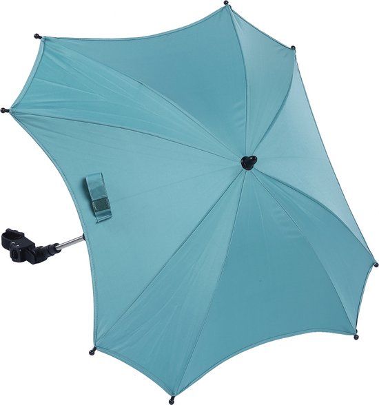 Titaniumbaby Parasol Vierkant met universele klem UV 50+ Protectie - Groen