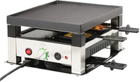 Solis 5 in 1 Tafelgrill - Gourmetstel voor 4 Personen - Zilver/Zwart