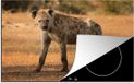 Merkloos KitchenYeah® Inductie beschermer 77x51 cm - Hyena - Afrika - Inductie kookplaat accessoire