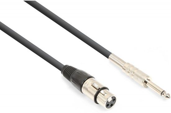 Vonyx audiokabel 6.3mm jack mono - XLR female - 3 meter