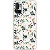 Xiaomi Redmi Note 10 / Note 10S Flowers Bedrukt Siliconen Hoesje