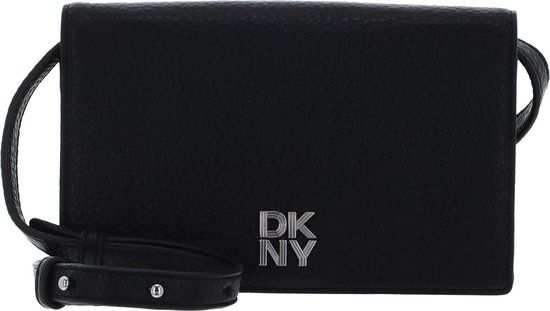 DKNY Etta Crossbody Wallet Black / Silver