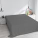 Max Color Italian Bed Linen Max Color Hoeslaken, effen, 100% katoen, 2-zits, 270 x 300 cm, donkergrijs
